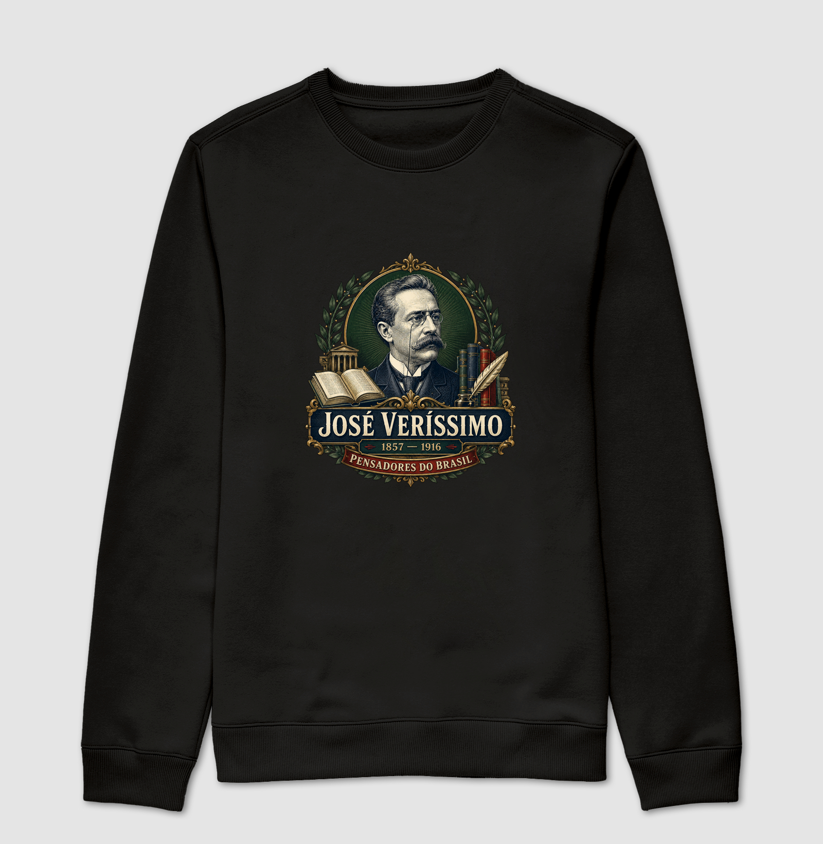 José Veríssimo - Pensadores do Brasil - Suéter Moletom