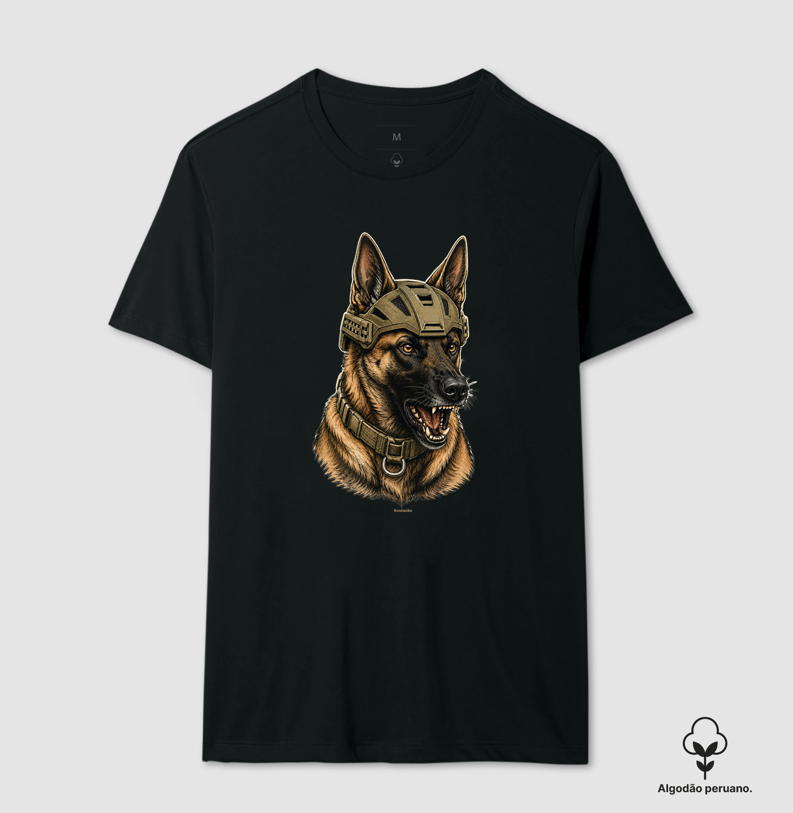 Malinois Furioso - Camiseta Algodão Peruano