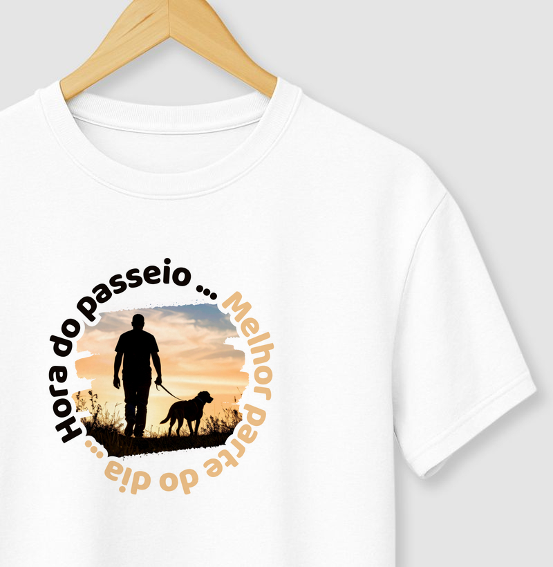 Hora do passeio, melhor parte do dia.