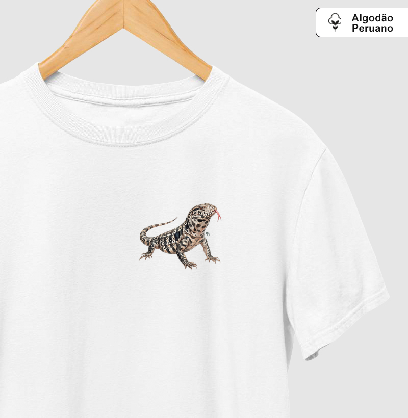 Répteis - Mini - Teiú - Algodão Peruano - Camiseta Algodão Peruano
