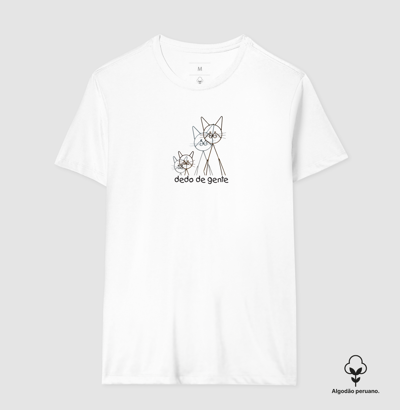 Dedo de Gente Gatos Algodão Peruano