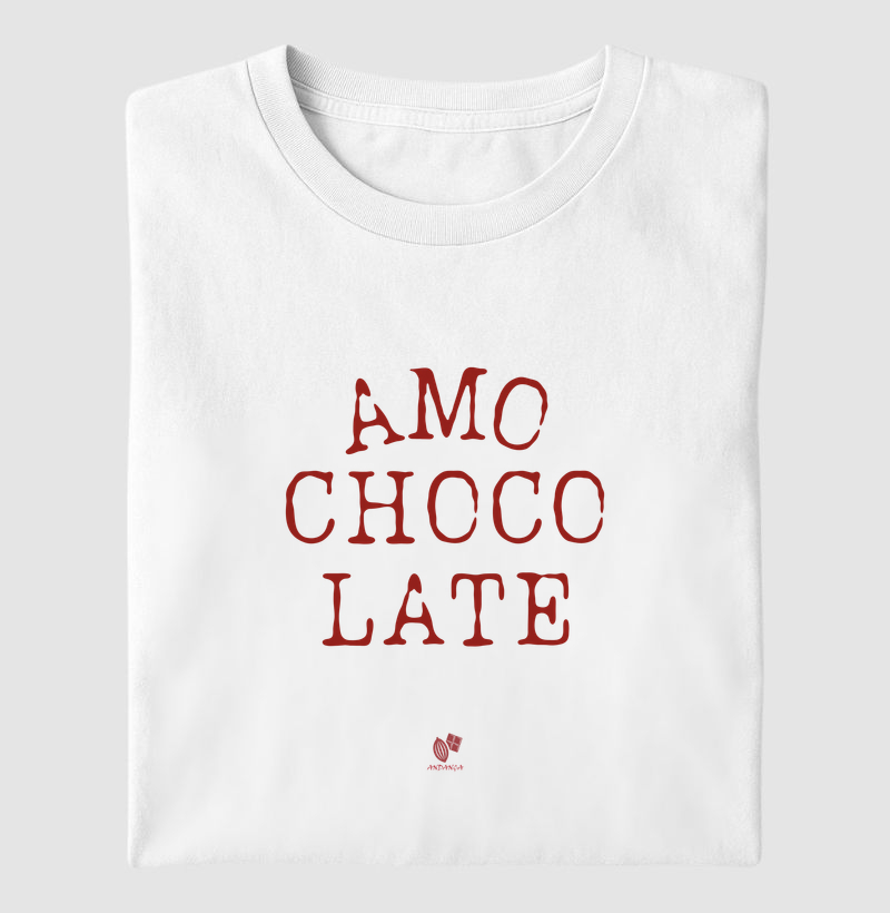 Amo Chocolate vermelho