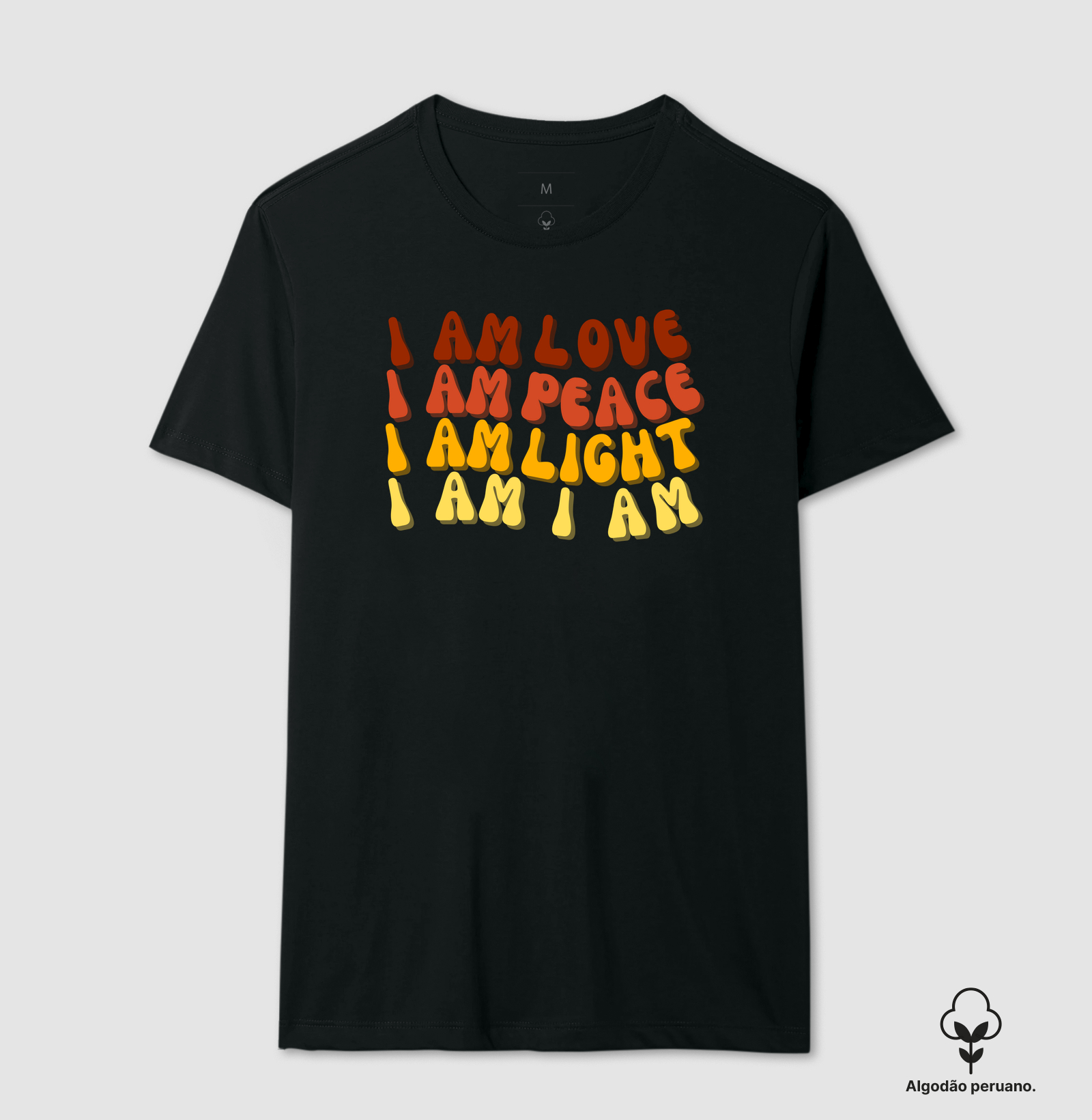 Camiseta Love Peace Light 70s