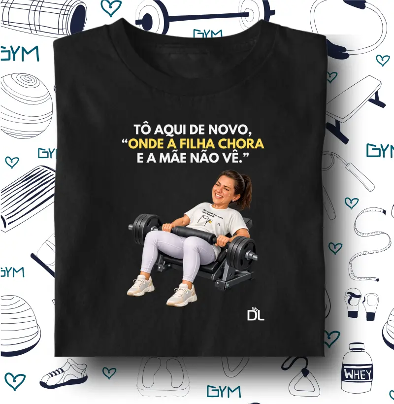 Tô aqui de novo - Camiseta Algodão Peruano