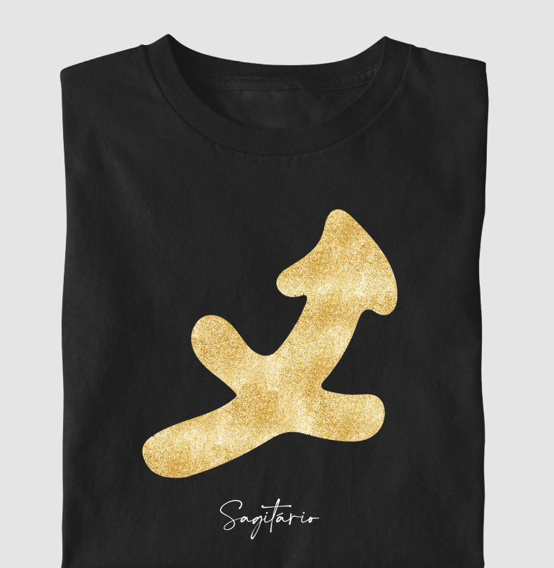 Símbolo Sagitário Dourado