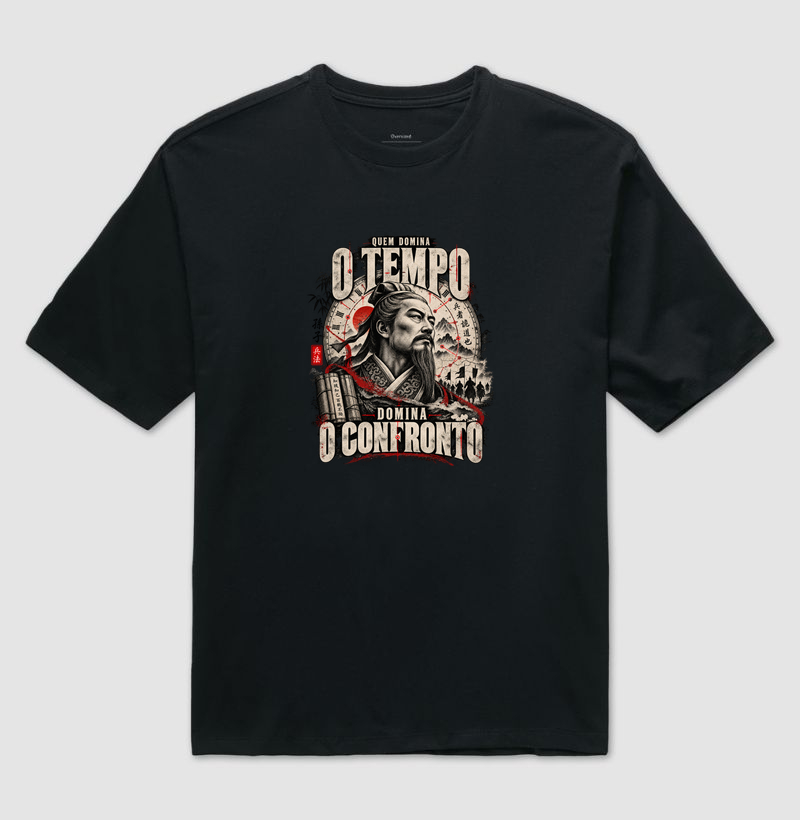 Sun Tzu - Quem Domina o Tempo Domina o Confronto - Camiseta Oversized