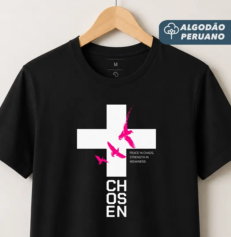 Camiseta Masc. Algodão Peruano Chosen - Camiseta Algodão Peruano