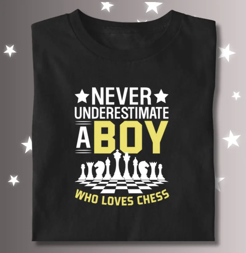 A boy who loves chess