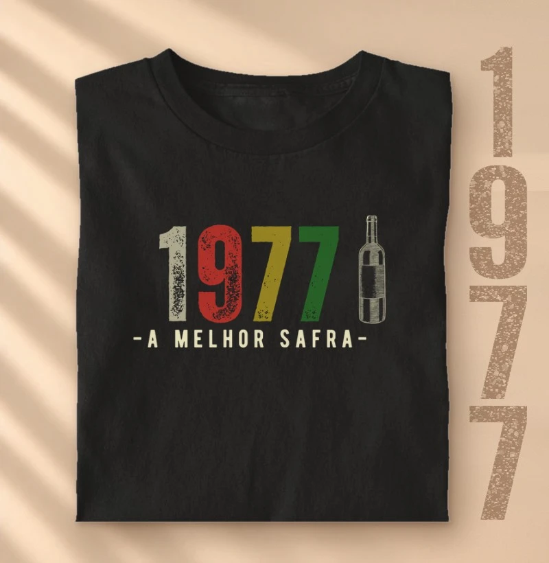 Camiseta Vinho - A Melhor Safra 1977