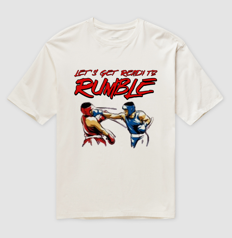 Camiseta Oversized Ready to Rumble