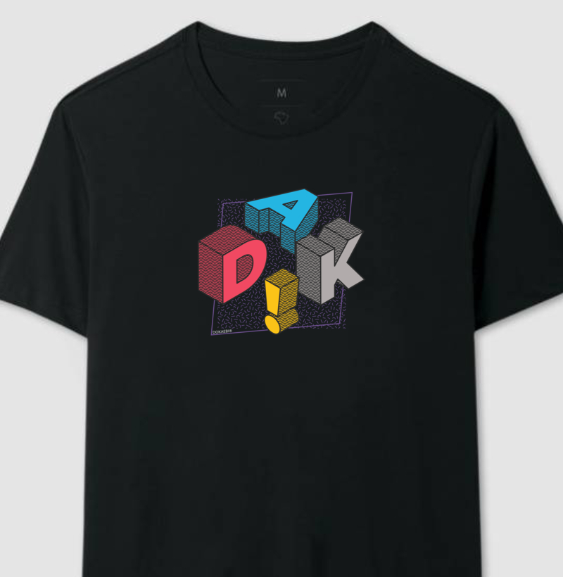 Camiseta Letters - Preta