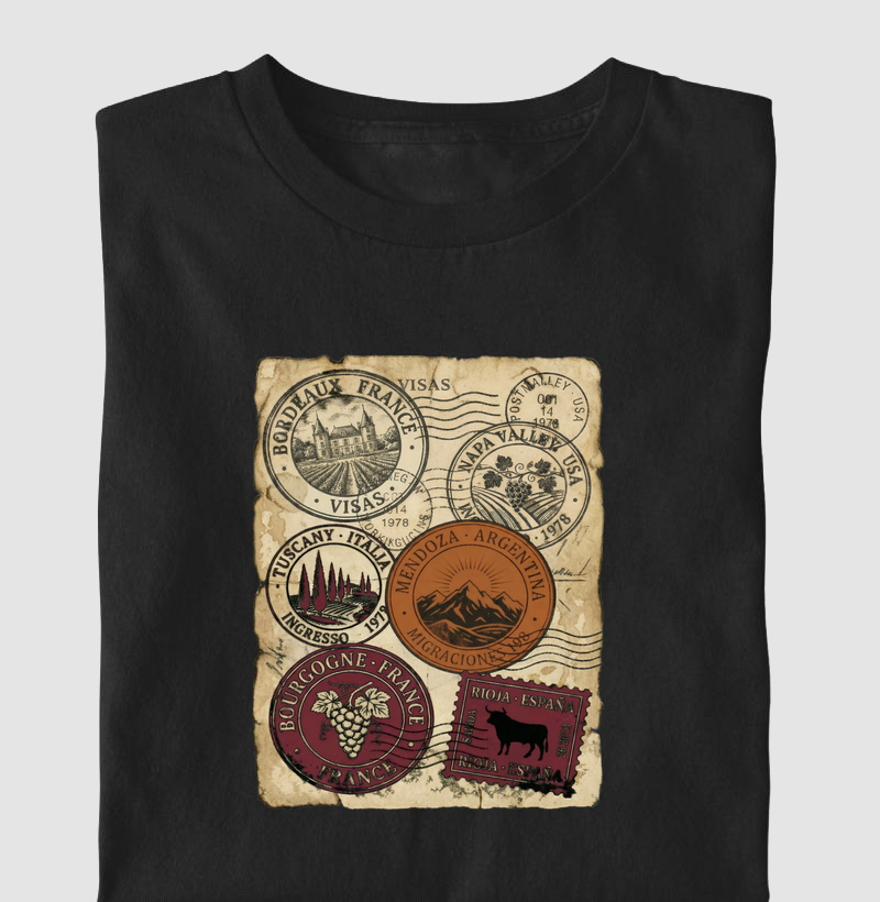 Camiseta Vinho - Passaporte do Vinho