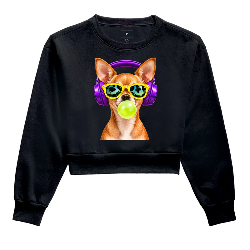 Chihuahua Pop Vibes - Cropped Moletom