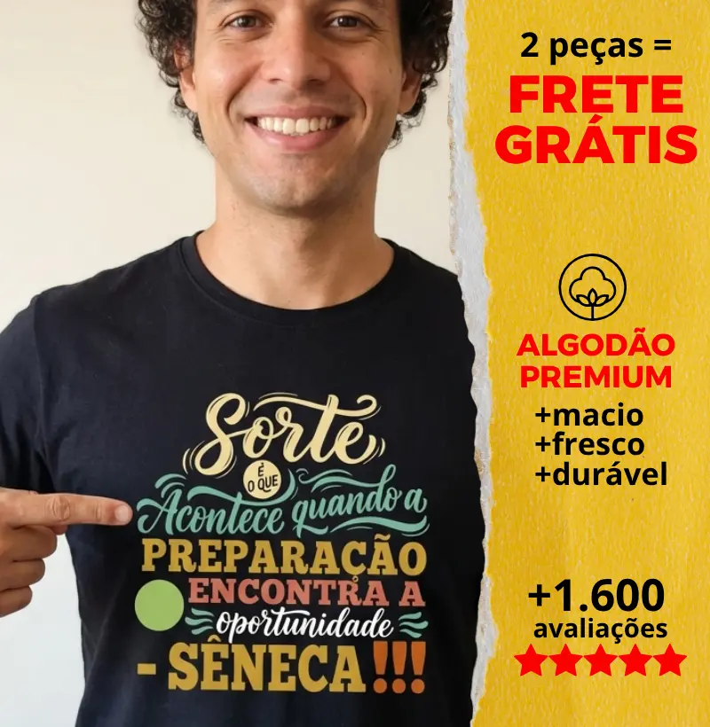 Camiseta Frase de Sêneca