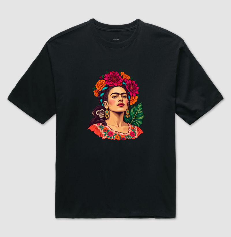 Simplesmente Frida — Camiseta Oversized