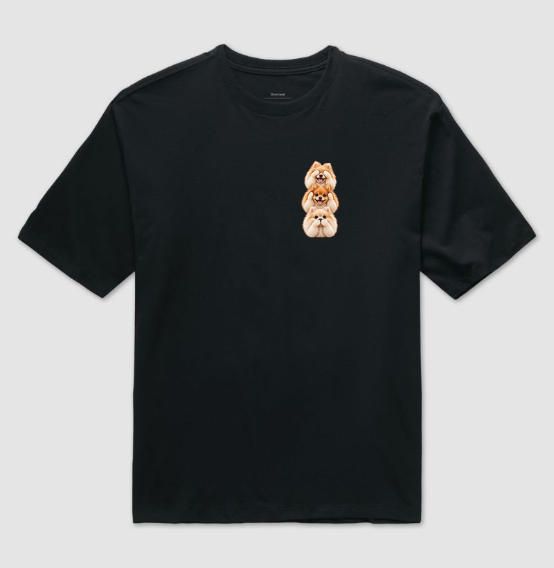 Ver, ouvir e falar versão Spitz (minimal) - Camiseta Oversized