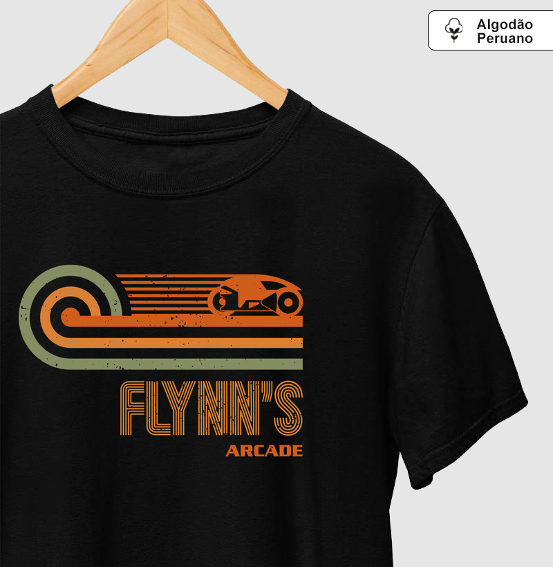 Camiseta  Retro Vintage Arcade - Camiseta Algodão Peruano