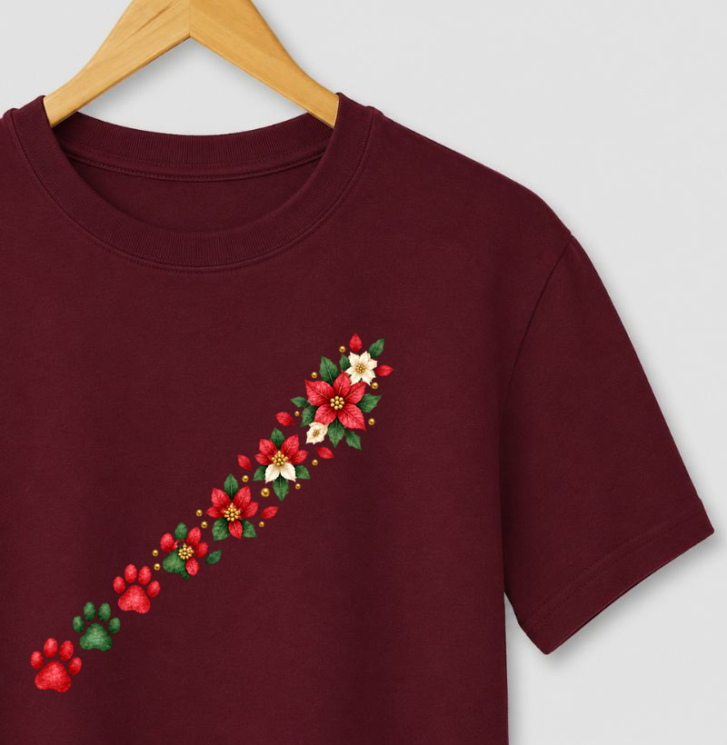 Patas & Flores Natalinas - Camiseta