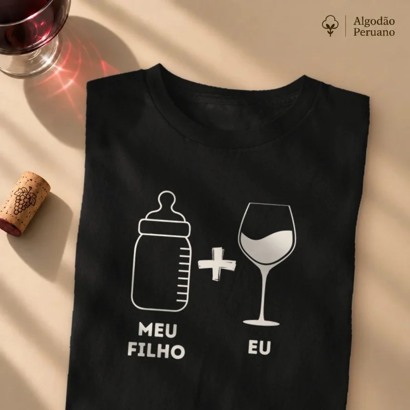 Camiseta Vinho - Meu Filho e Eu