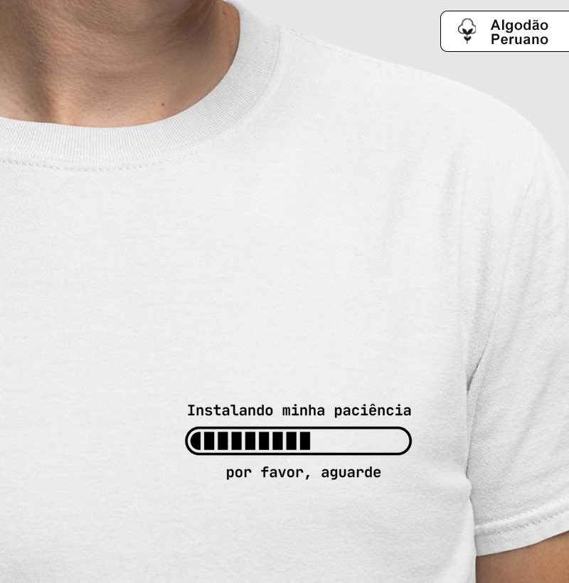 Instalando minha paciência, por favor , aguarde