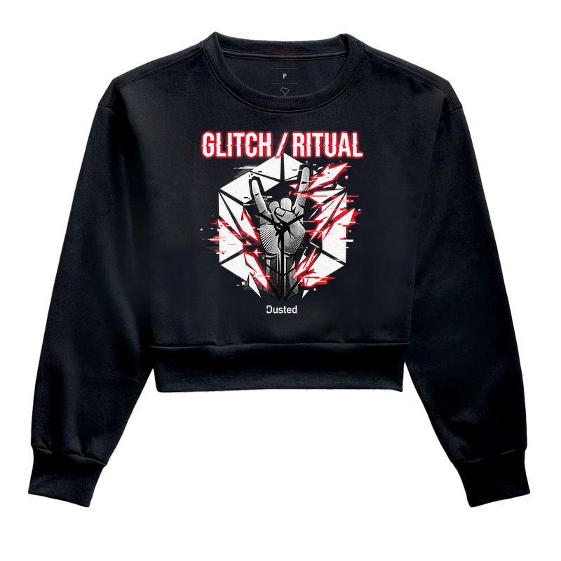 Glitch Ritual - Cropped Moletom