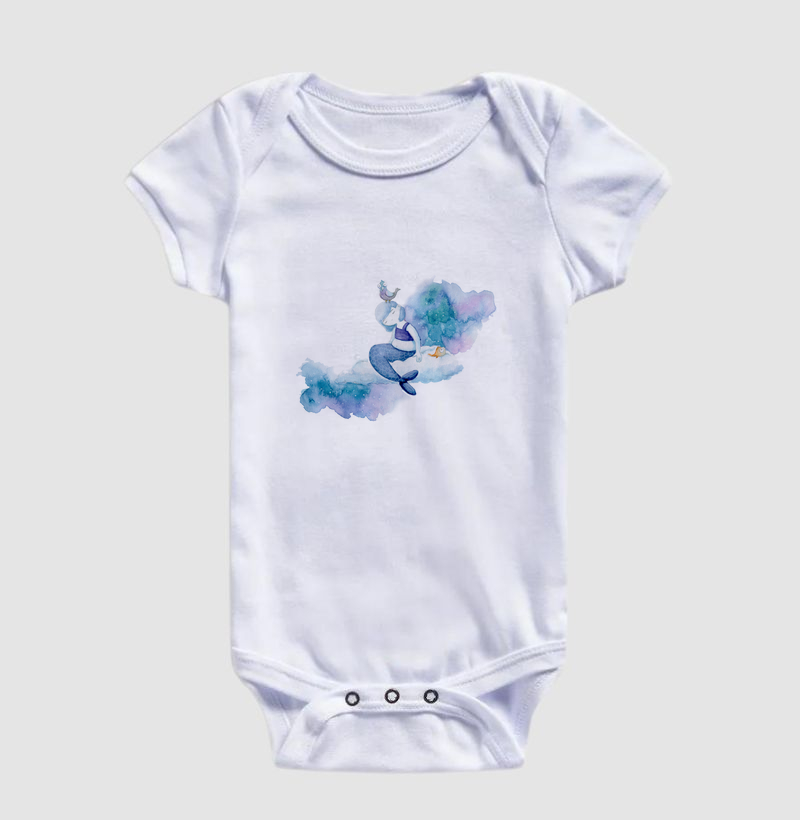Body Infantil Nas Nuvens
