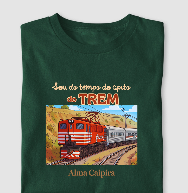 Sou do tempo do apito do trem