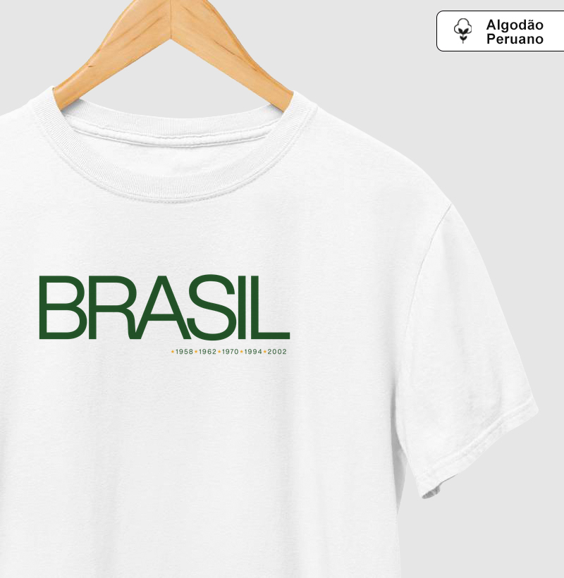 Camiseta Algodáo Peruano Brasil Vitórias
