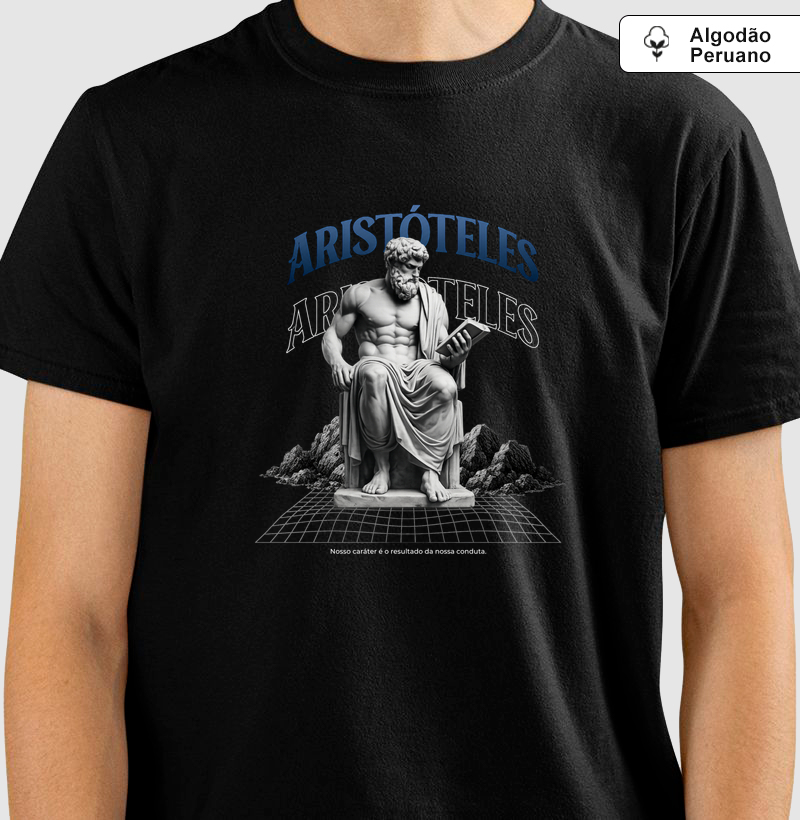 Camiseta Algodão Peruano Masculina: Aristóteles