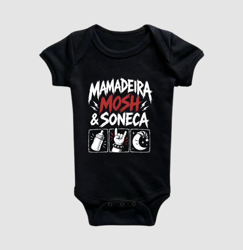 Mamadeira, mosh e soneca