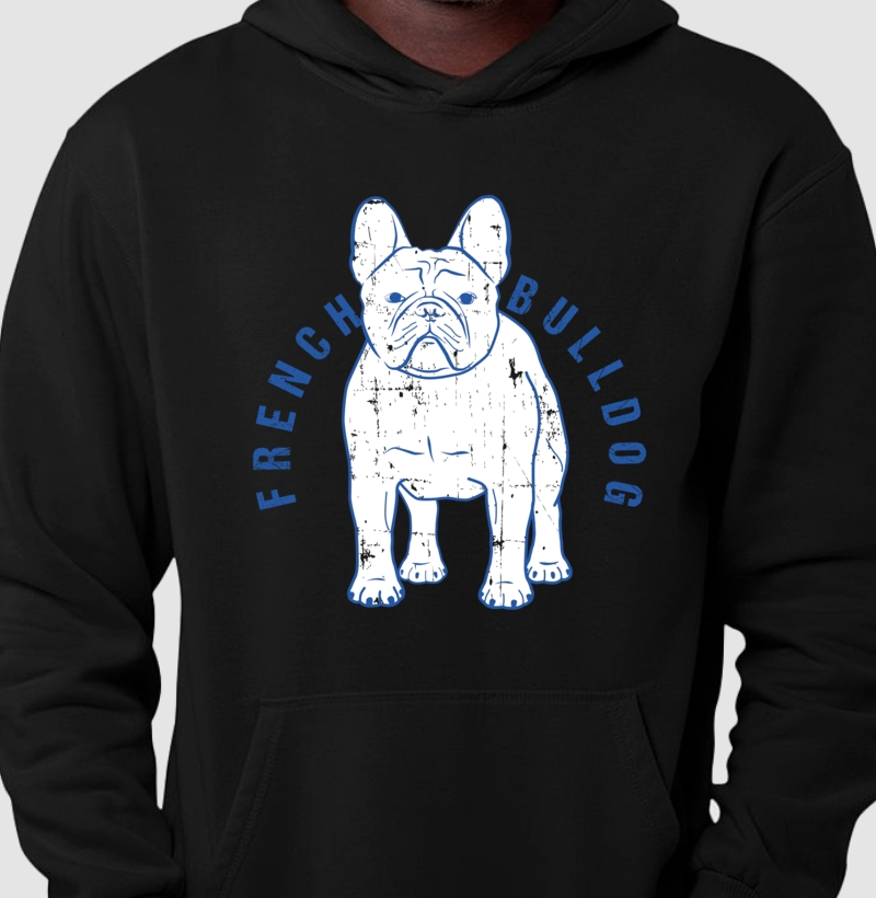 Hoodie Moletom Buldogue Francês Desenho 02