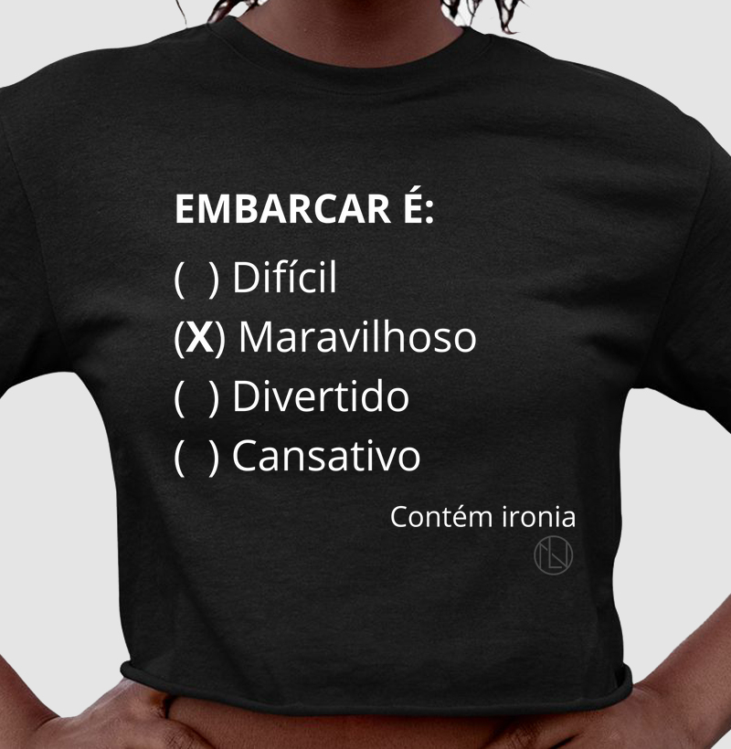Cropped Embarcar é: Maravilhoso 