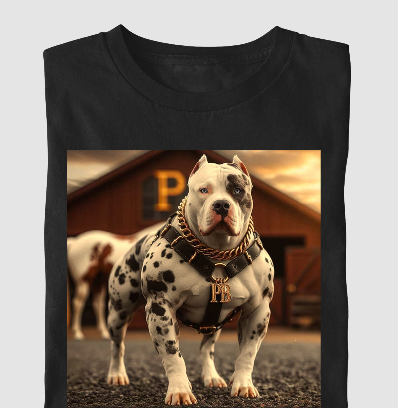 Pit Monster branco e preto