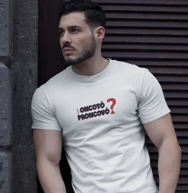 T-Shirt Masculino Branca - Oncotô Proncovô