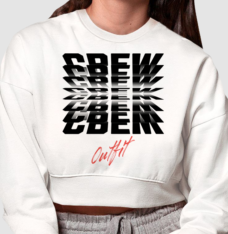 Cropped Moletom - Crew Flip