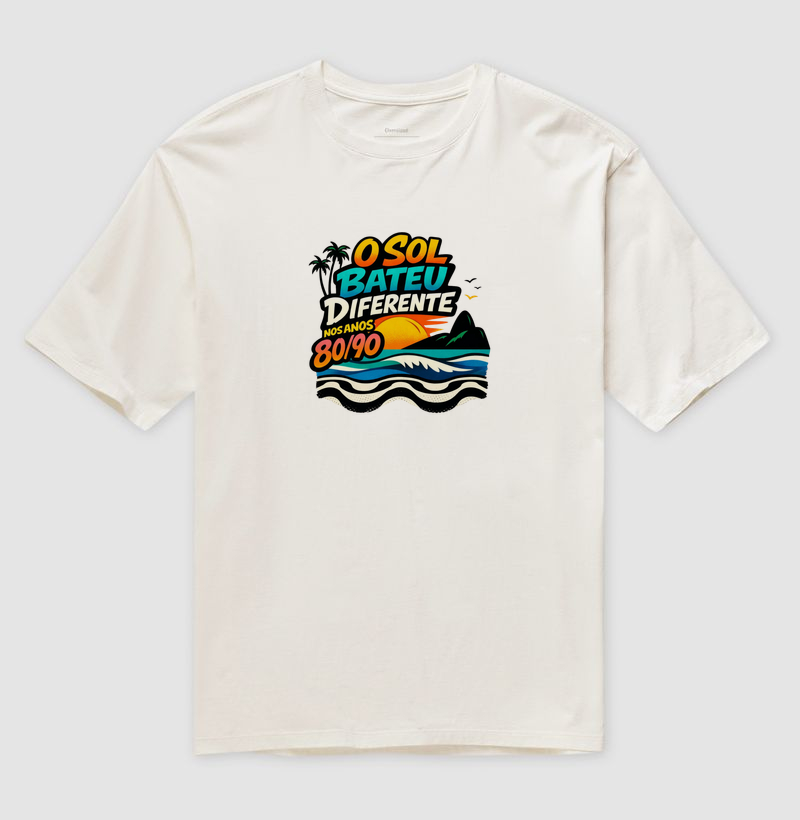 Camiseta Oversized Sol da Nossa História 80/90 | Posto80