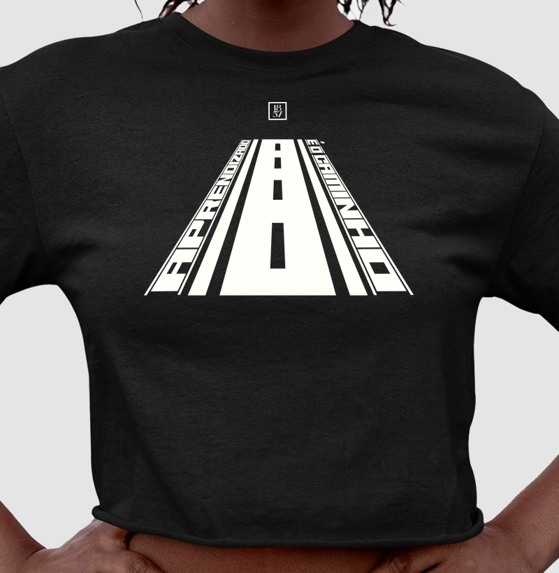 Camiseta Aprendizado é o Caminho - Cropped