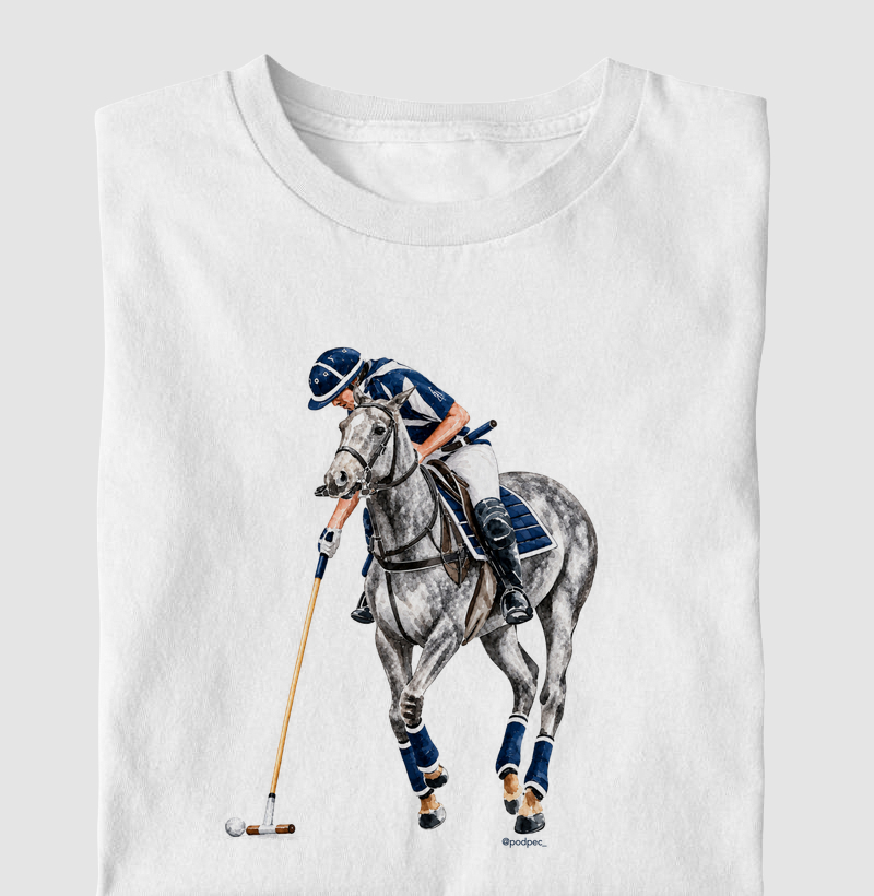 Polo - Blue&White (Tordilho) - Camiseta Infantil
