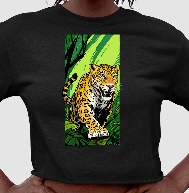 Cropped Onça-Pintada na Mata