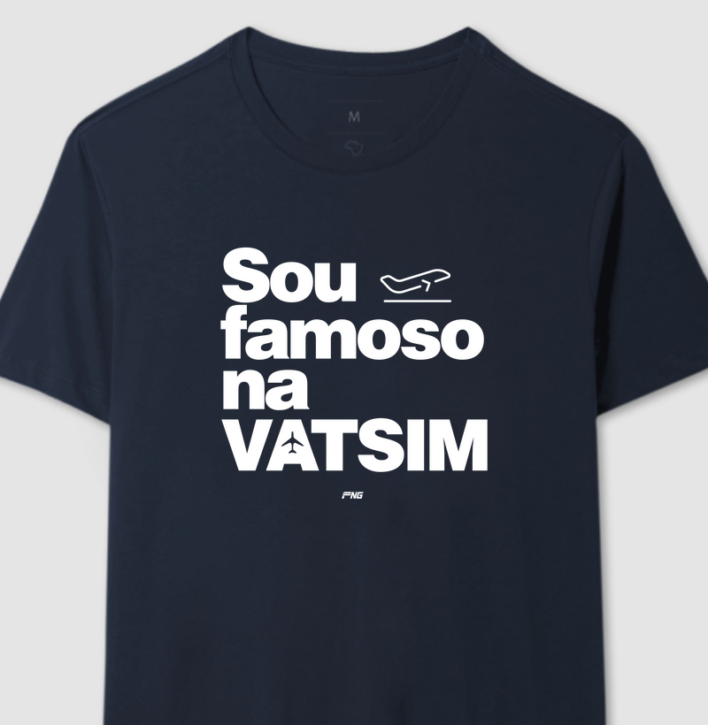 Camiseta Sou famoso na Vatsim