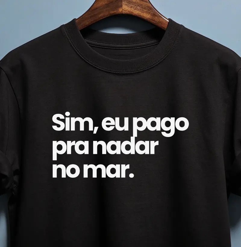 Sim, Eu Pago - Camiseta Algodão Peruano
