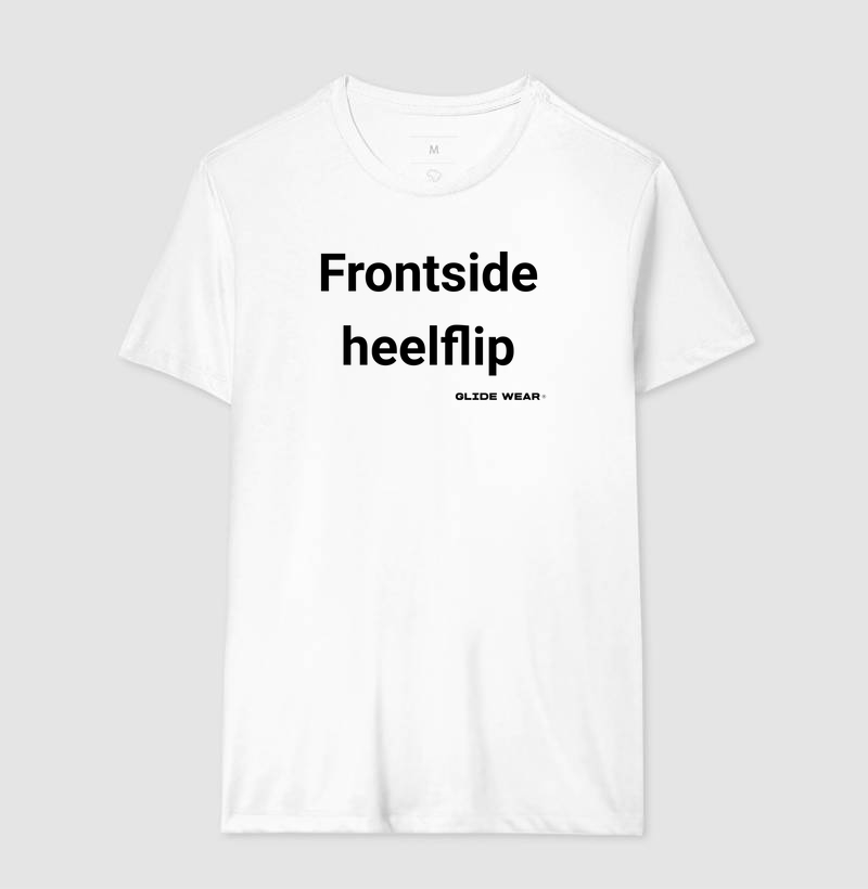 Camiseta Branca Frontside Heelflip