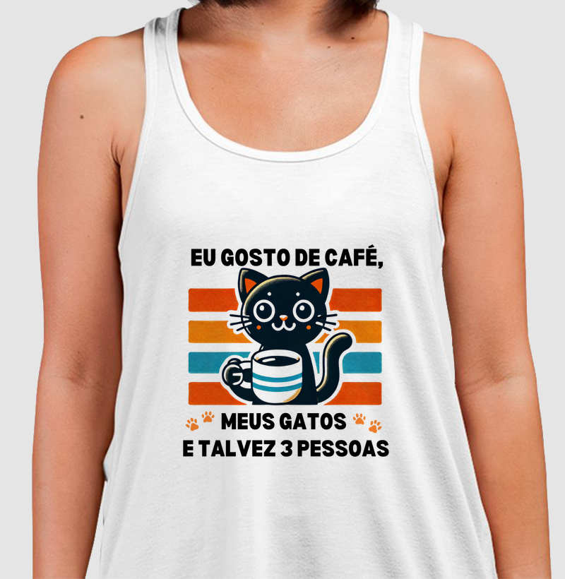 Gato e Café Estilo Retrô