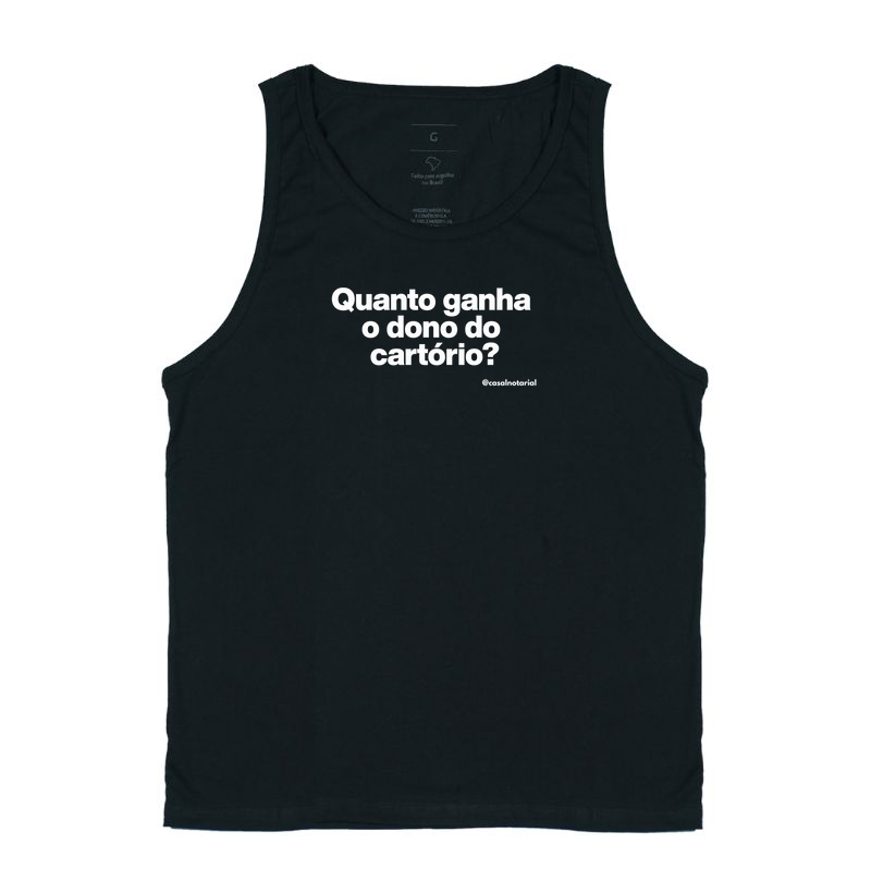 Camiseta quanto ganha o dono do cartório?