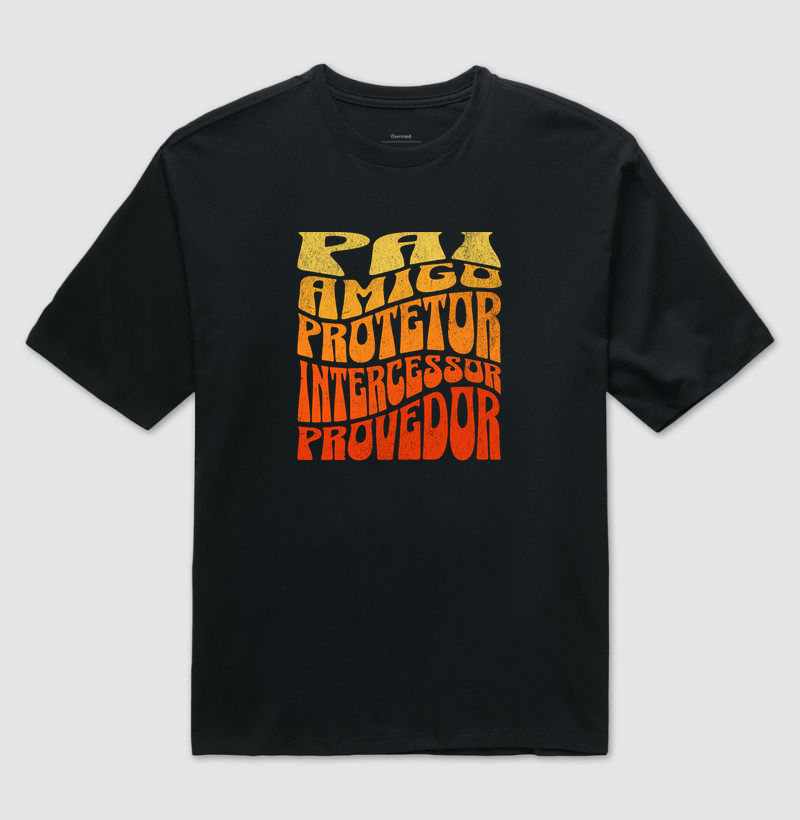 Camiseta Masculina Pai, Amigo, Provedor - Fogo