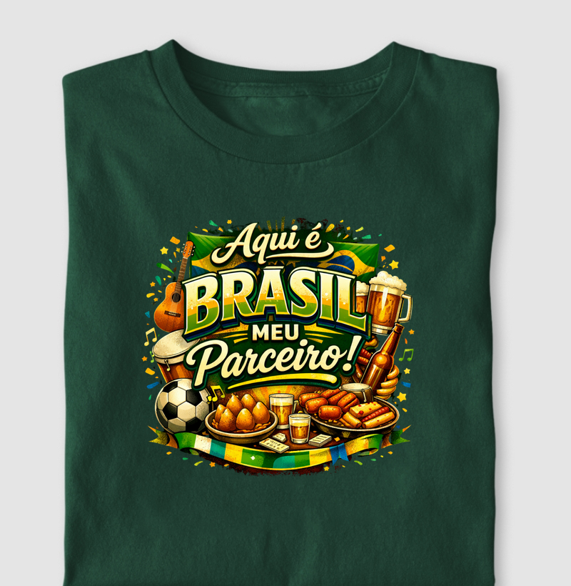 camiseta aqui é Brasil, meu parceiro!