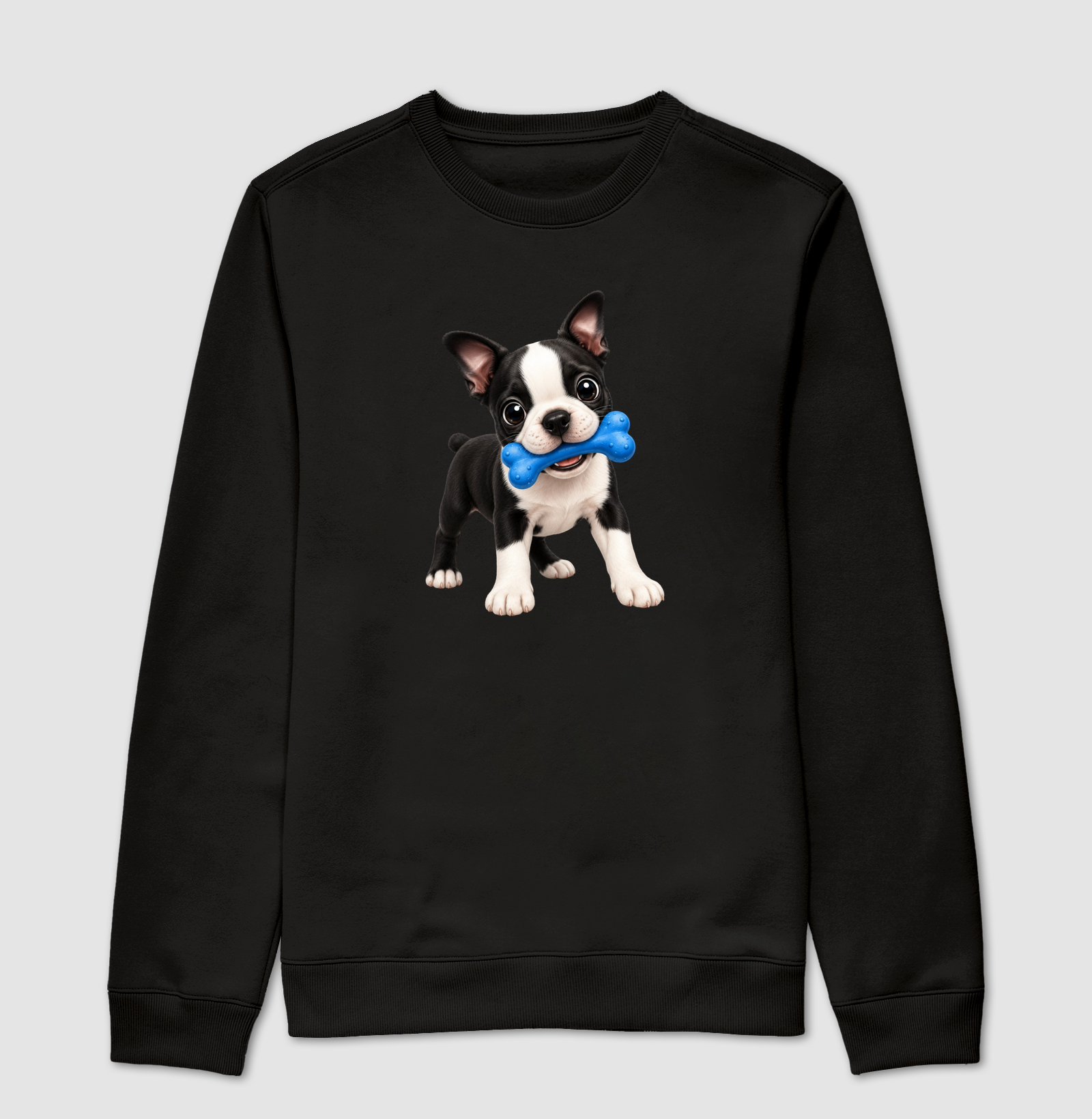 Boston Terrier - Desenho Animado - Suéter Moletom
