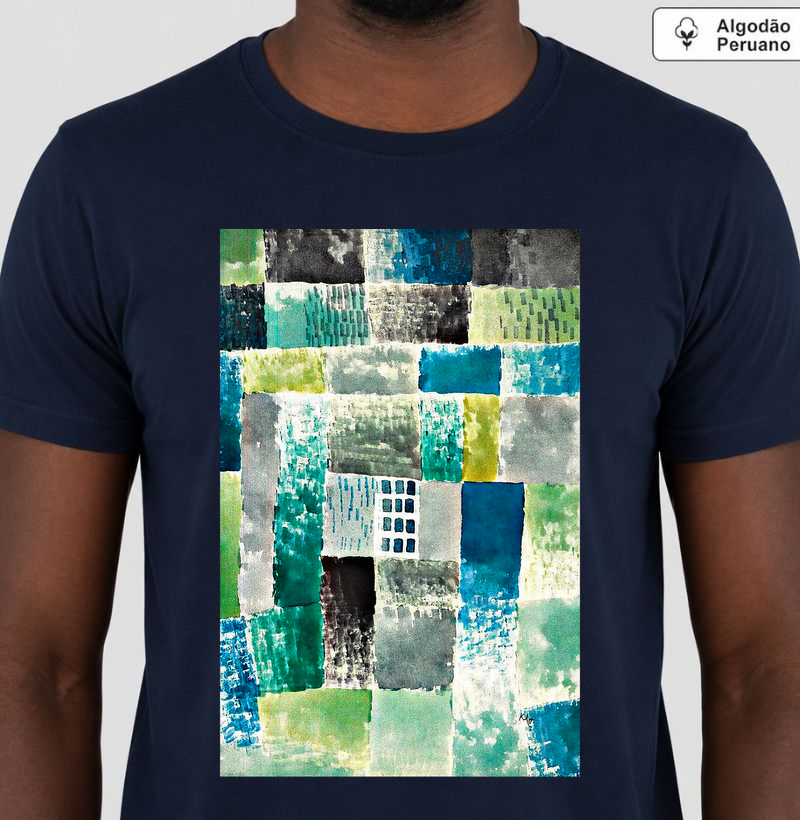 Camiseta Paul Klee Arte Abstrata Geométrica Modernista Premium