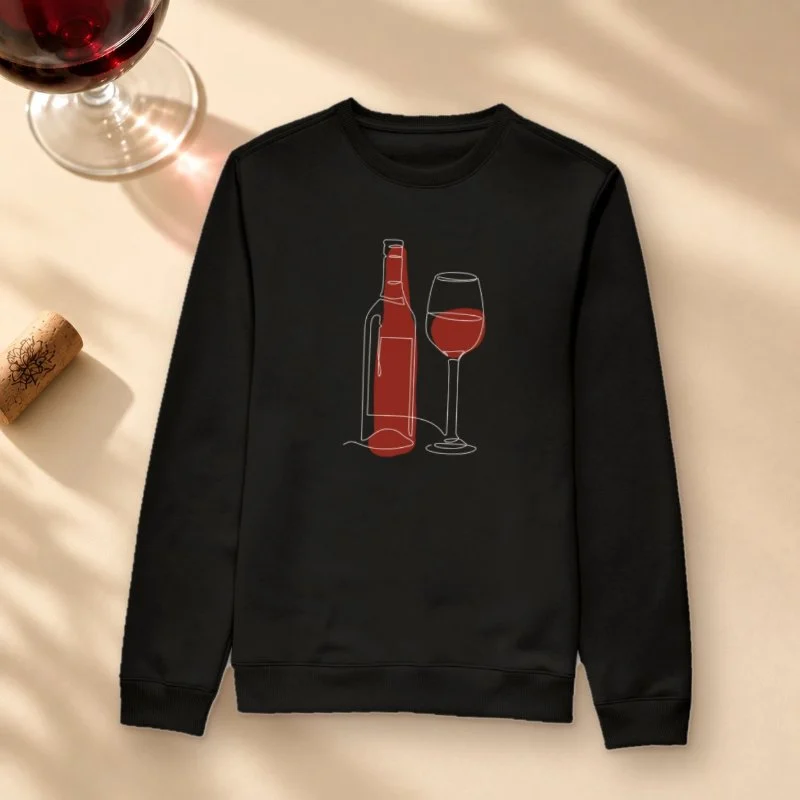 Elegância do Vinho - Suéter Moletom