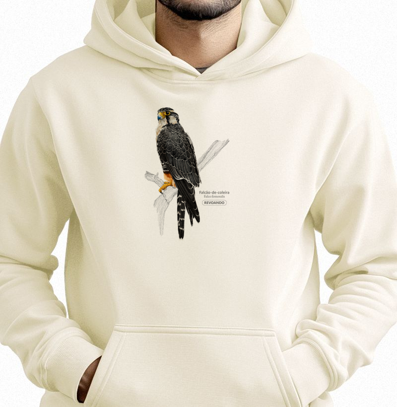 Aves do Brasil - Falcão de Coleira - Moletom Hoodie